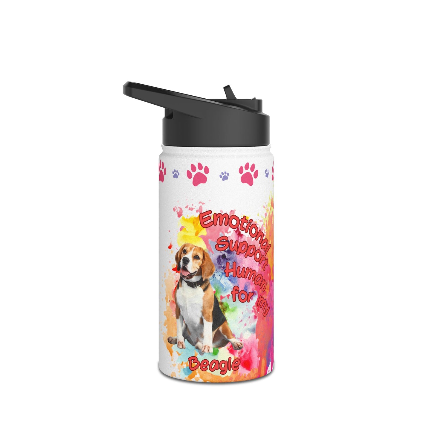 Emotional Support Human for my Beagle Water Bottle