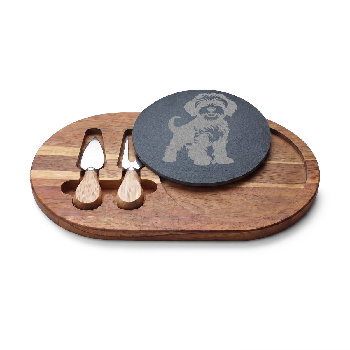 Doodle Engraved Charcuterie Board, Dog Lover Cheese Board & Serving Platter