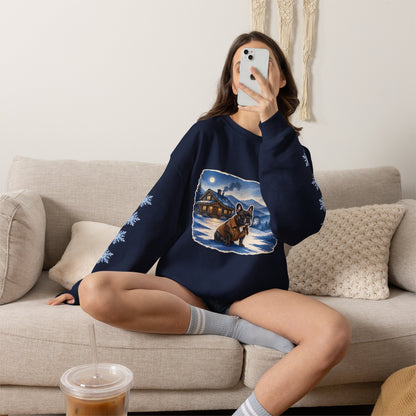 French Bulldog Smoky Mountain Christmas Sweatshirt