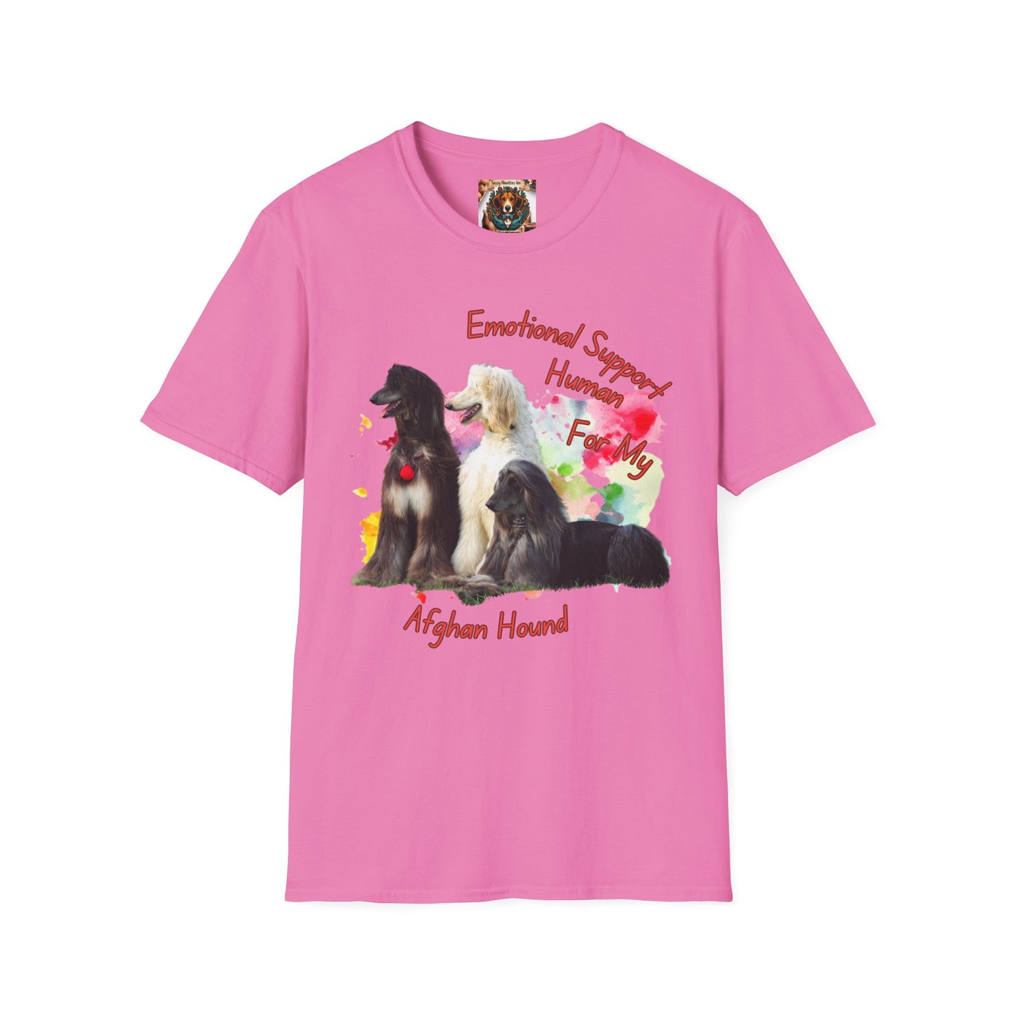 Afghan Hound Emotional Support Human T-shirt