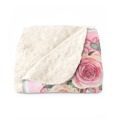 Teacup Bichon Frise Sherpa Fleece Blanket