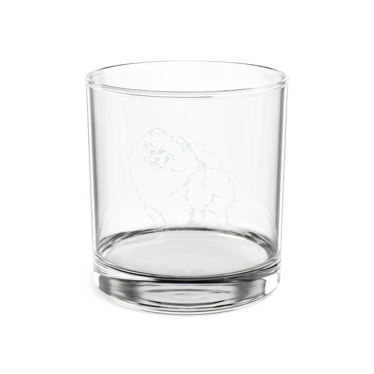 Pomeranian Engraved Whiskey Glass