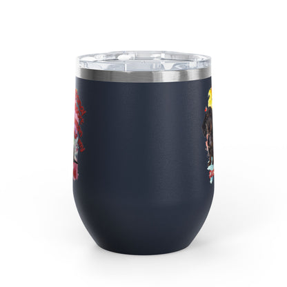 Emotional Support Human for my Dachshund Smooth Hair Wine Tumbler