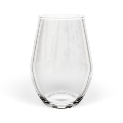 American Bulldog Sketch and Serve Engraved Stemless Wineglass