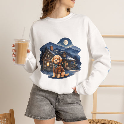 Doodle Dog Smoky Mountain Christmas Sweatshirt