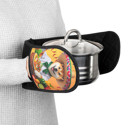 Shiba Inu Fiesta Chef Oven mitts