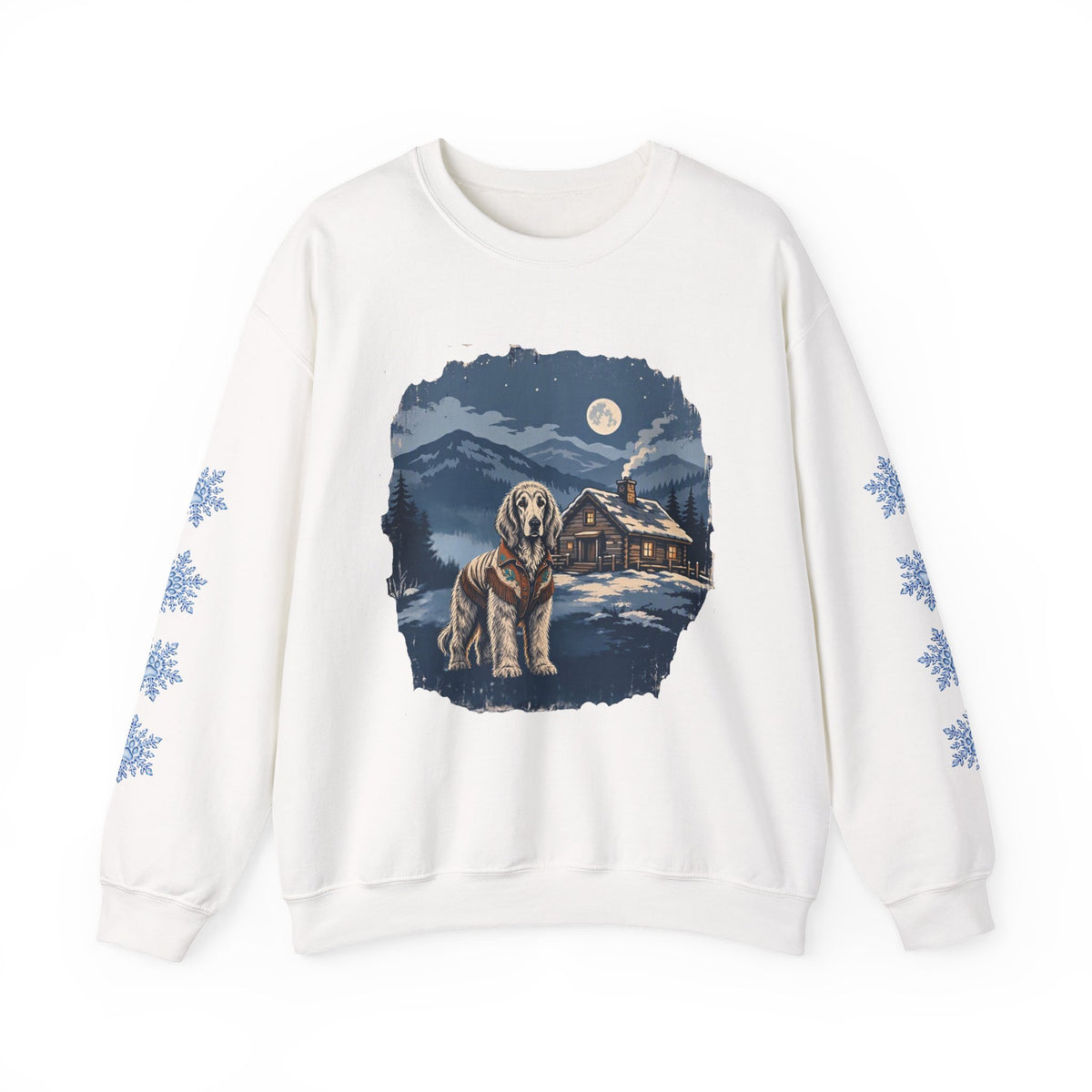 Afghan Hound Smoky Mountain Christmas Sweatshirt