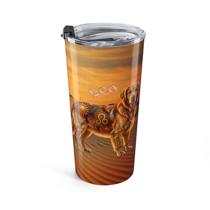 Leo Elements Collection Golden Retriever 20oz Stainless Steel Tumbler – Zodiac Travel Mug