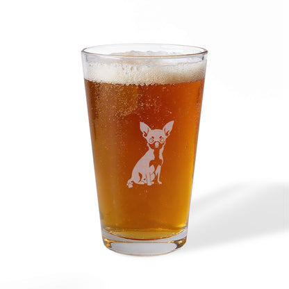 Chihuahua Engraved Pint Glass