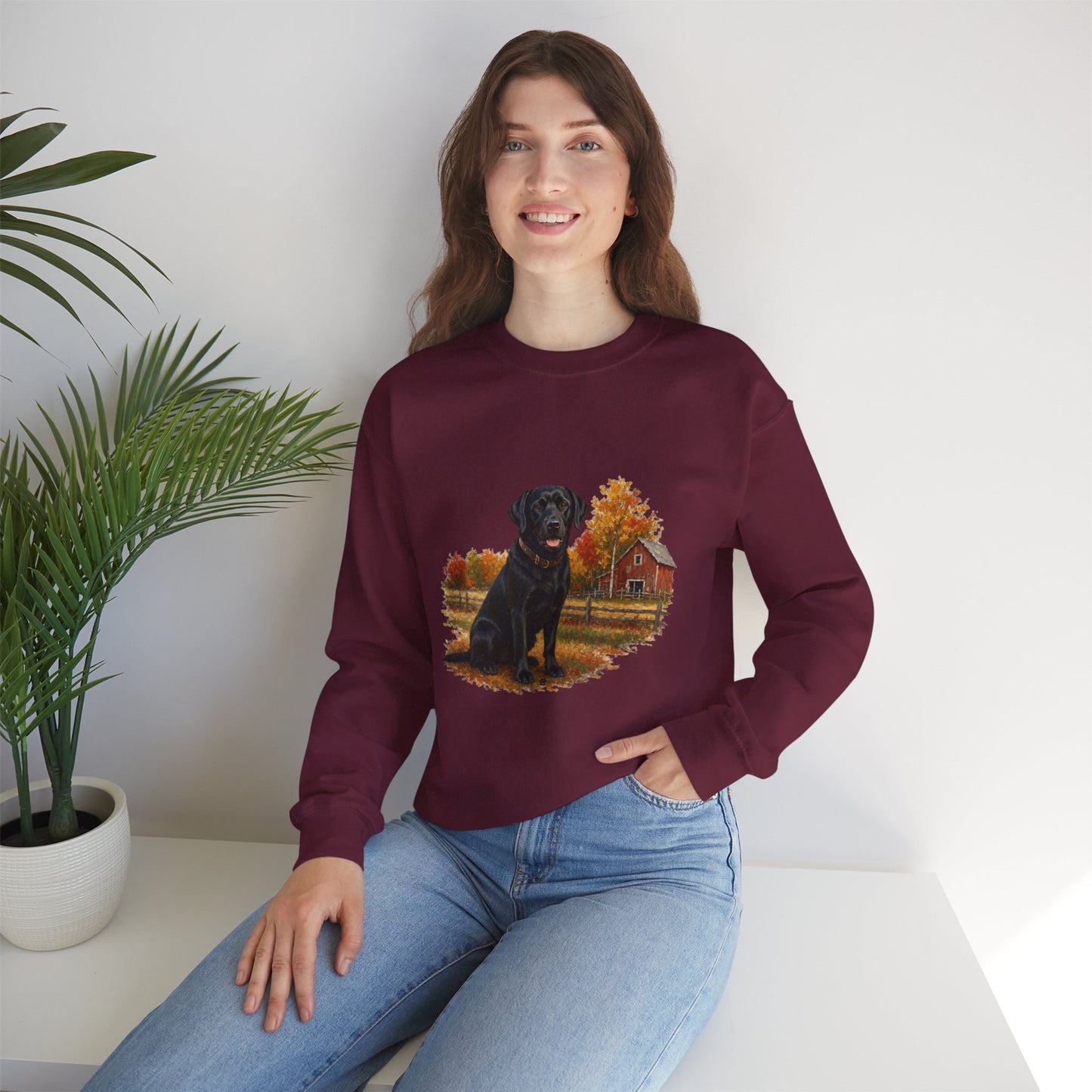 Black Labrador Retriever Sweater Weather Sweatshirt