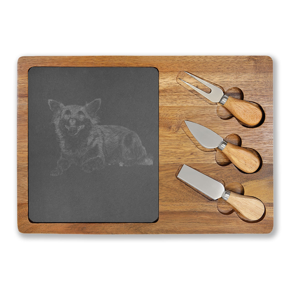Chihuahua Engraved Charcuterie Board, Dog Lover Cheese Board & Serving Platter