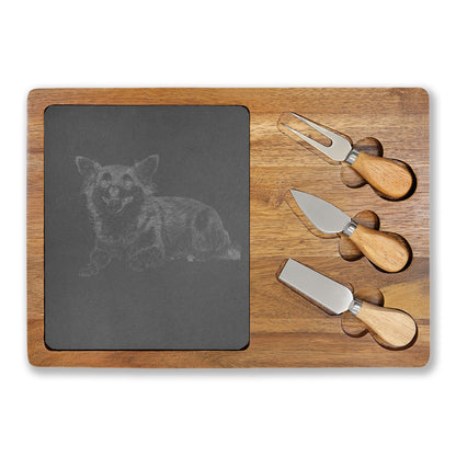 Chihuahua Engraved Charcuterie Board, Dog Lover Cheese Board & Serving Platter