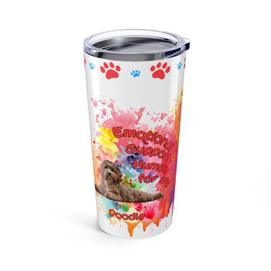 Emotional Support Human for my Doodle Dog Coffee Tumbler