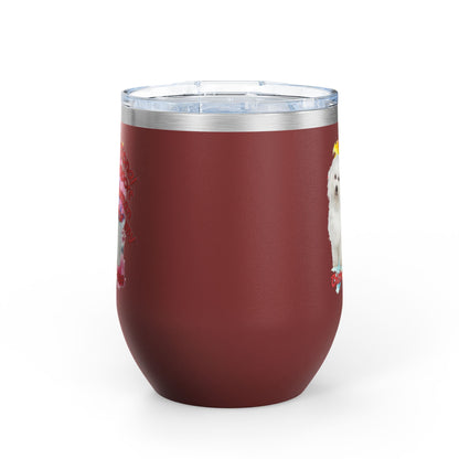 Emotional Support Human for my Bichon Frise Wine Tumbler