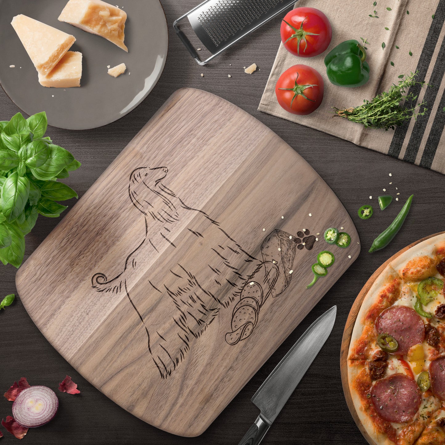 Afghan Hound Cutting board