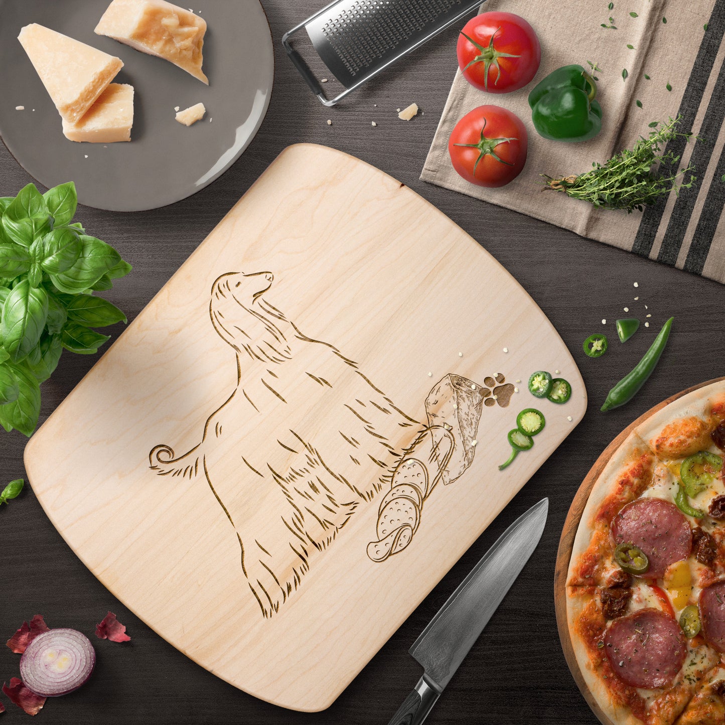 Afghan Hound Cutting board