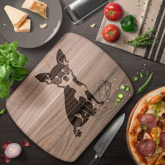 Chihuahua Laser Etched Hardwood Cutting Board - 2 types - 2 sizes - Made in the USA