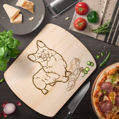 Corgi Cutting board