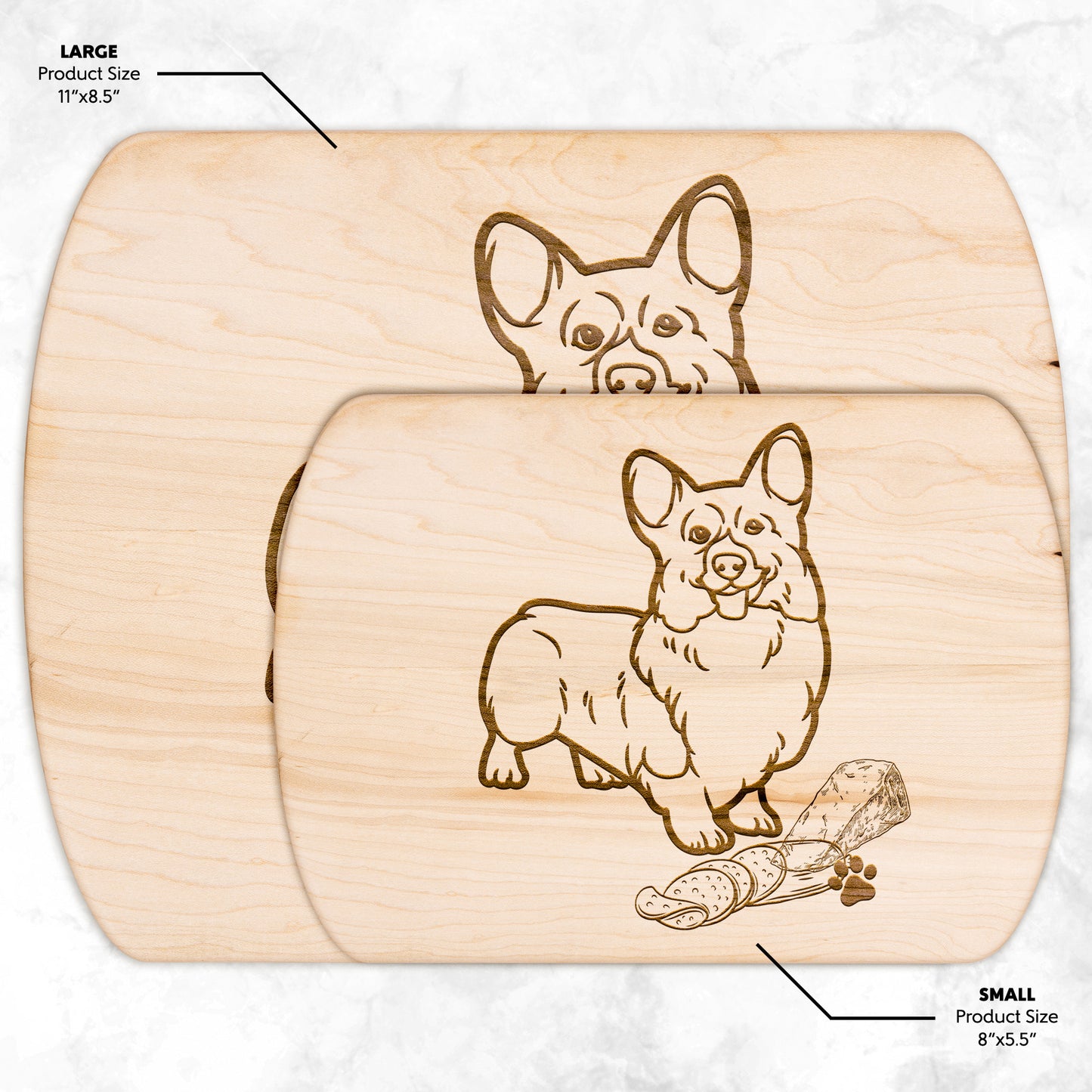 Corgi Cutting board