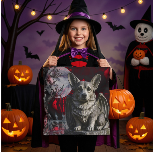 Corgi Angelic Gargoyle Protector Tote Bag