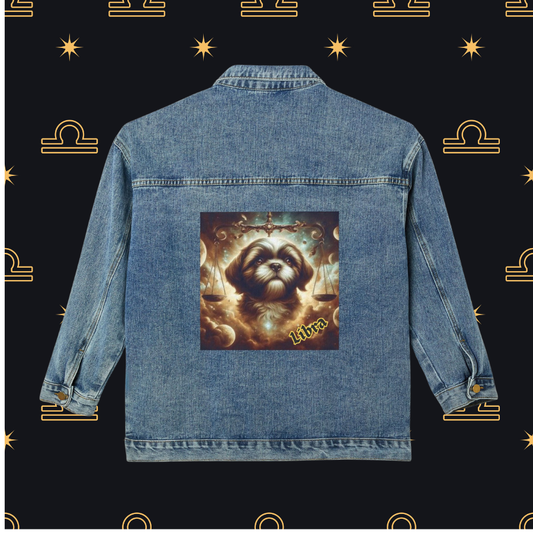 Libra as Shih Tzu Celestial Denim Jacket