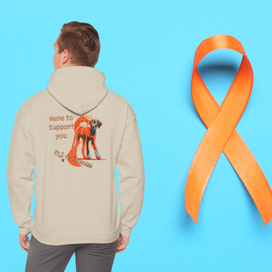 Great Dane "Here to Support You" MS Awareness Hoodie