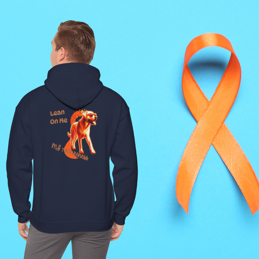 Labrador Retriever "Lean on Me" MS Awareness Hoodie