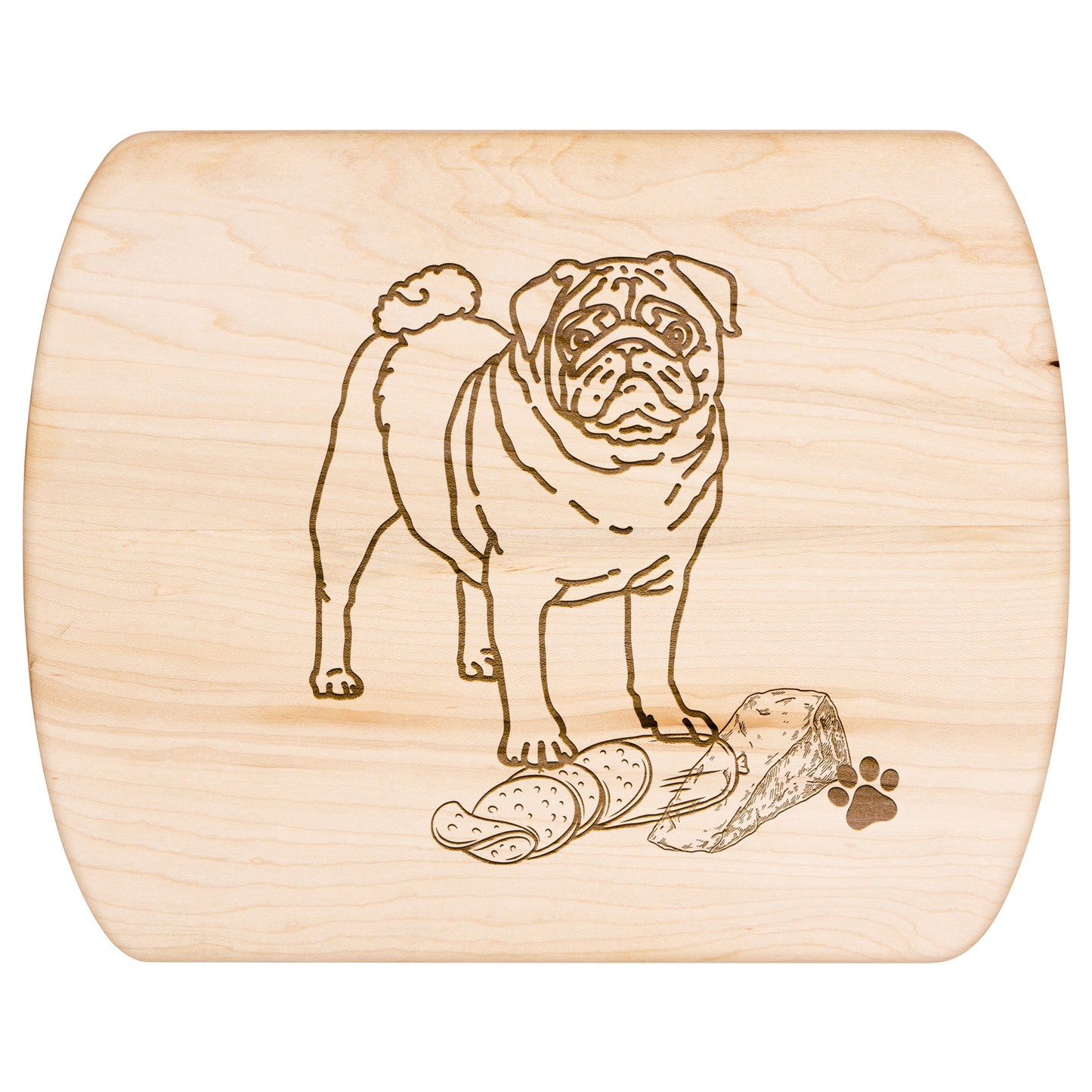 Pug Cutting Board