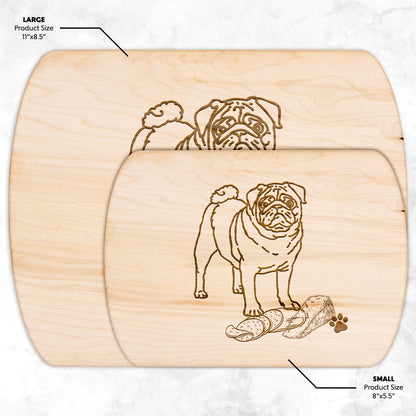 Pug Cutting Board