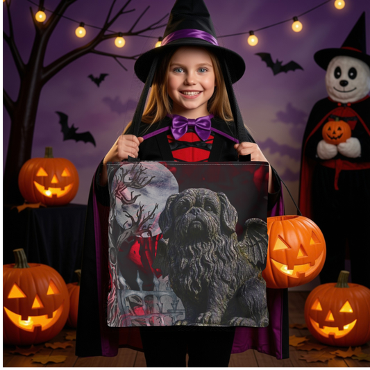 Shih Tzu Angelic Gargoyle Protector Tote Bag