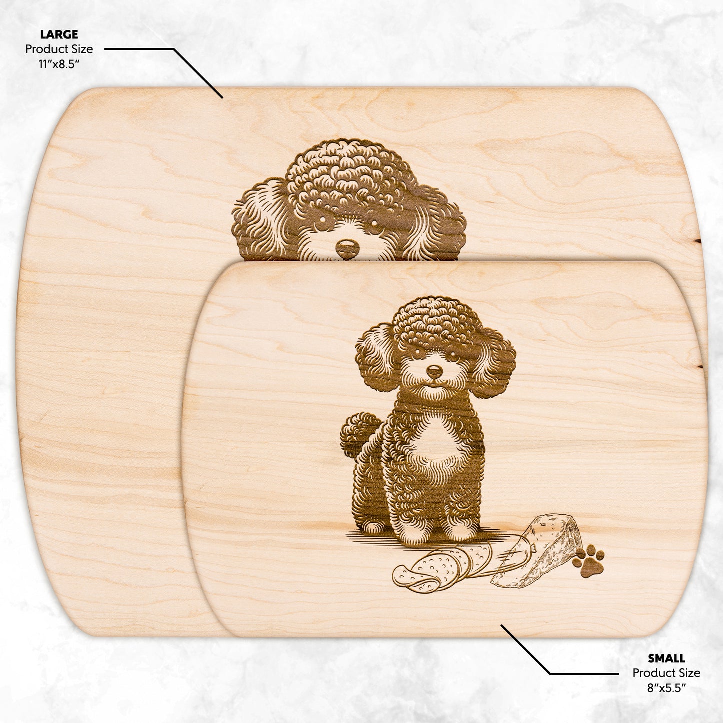 Toy Poodle Cutting Board