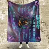 Cancer as Rottweiler Sherpa Fleece Blanket - Cancer June 22 - July 22