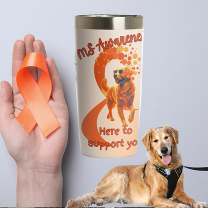 Golden retriever here to support you Tumbler 20oz