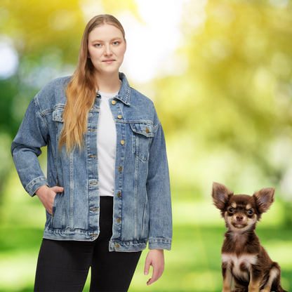 Chihuahua Women's Denim Jacket Club Rescued Amor Fati