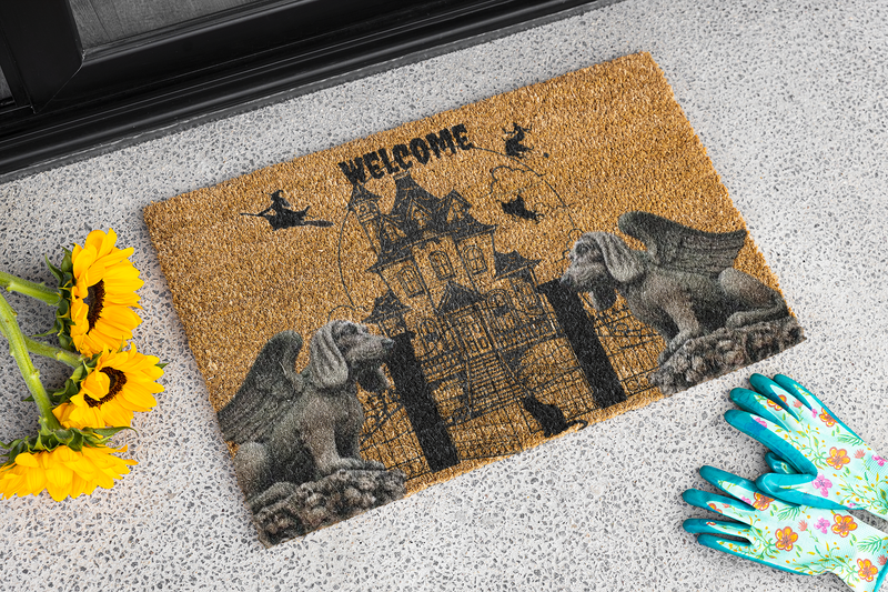 dacshund Guardian Angel Gargoyle Doormat