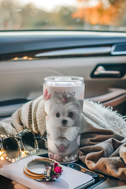 Teacup Maltese Tumbler 20oz