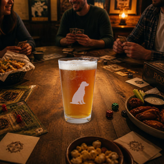Irish Setter Engraved Pint Glass