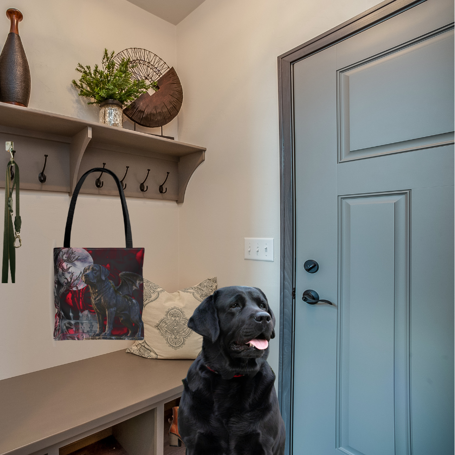 Labrador Retriever Angelic Gargoyle Protector Tote Bag