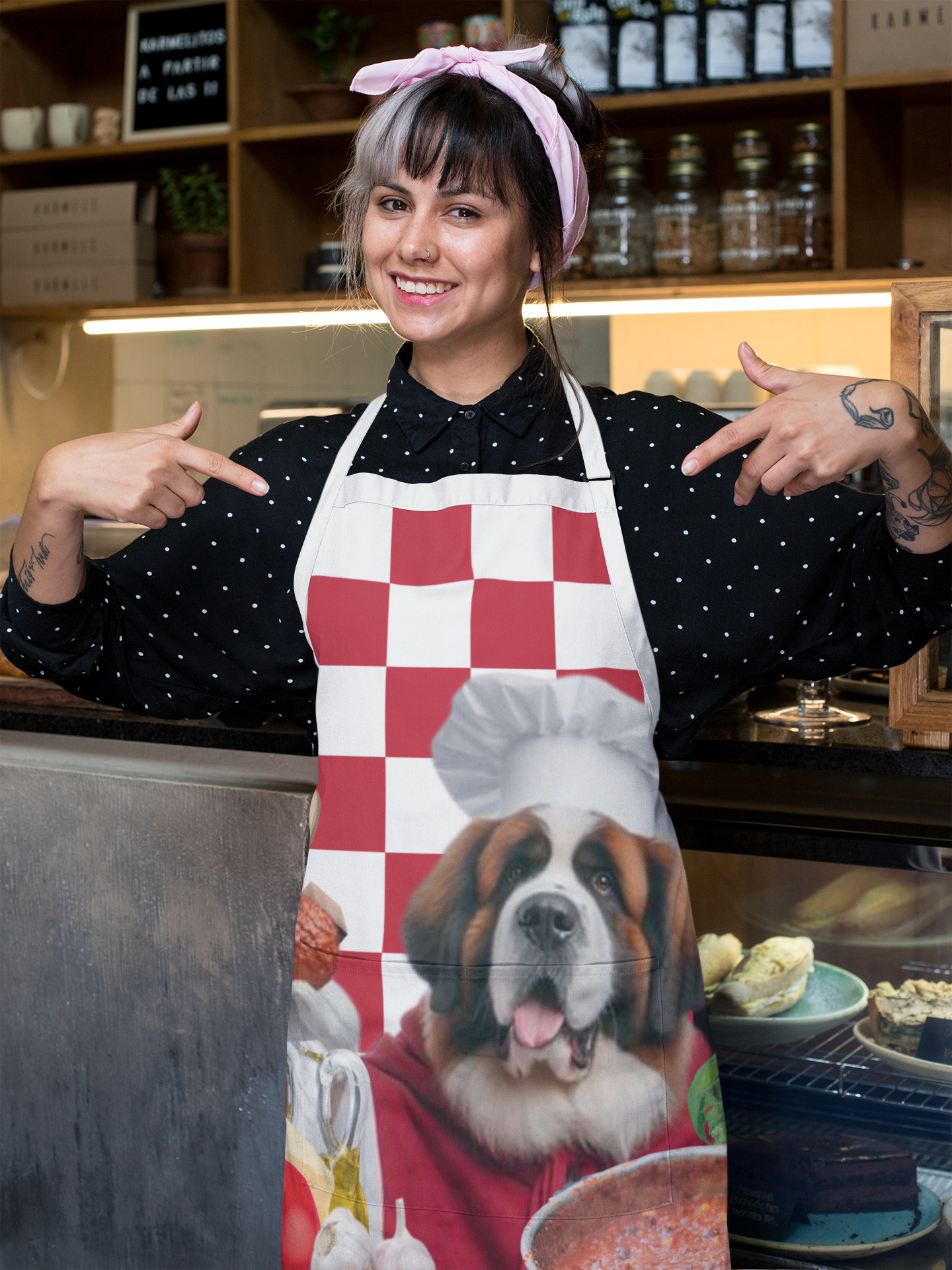 St Bernard italian chef Apron