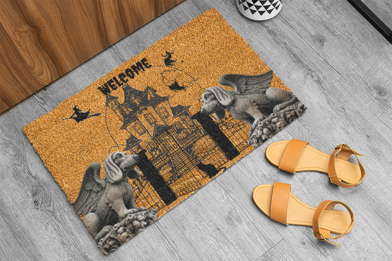 dacshund Guardian Angel Gargoyle Doormat