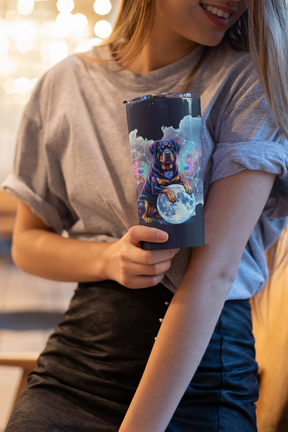 Celestial Cancer Rottweiler Coffee Tumbler