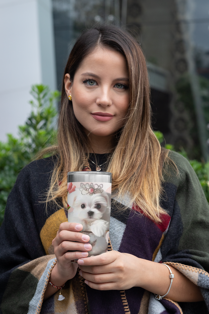 Teacup Maltese Tumbler 20oz