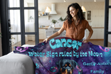 Cancer as Rottweiler Sherpa Fleece Blanket - Cancer June 22 - July 22