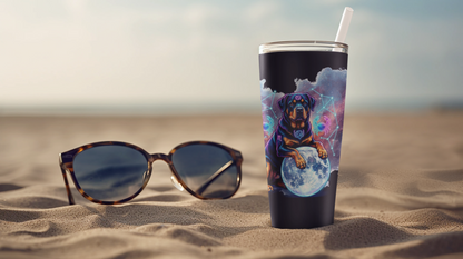 Celestial Cancer Rottweiler Coffee Tumbler