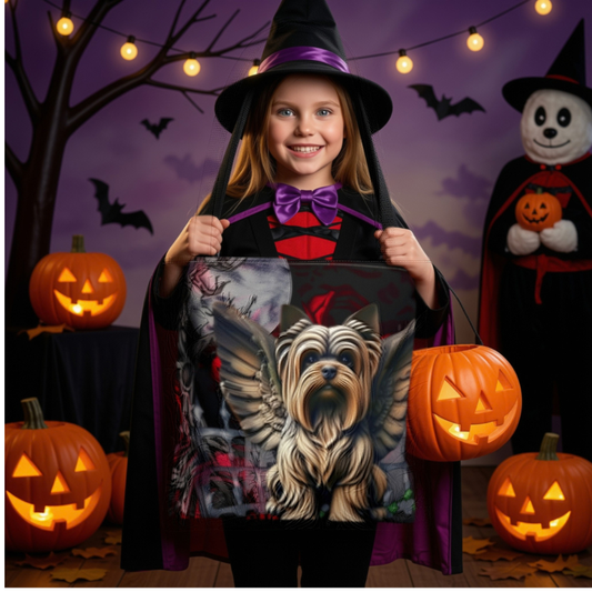 Yorkshire Terrier Angelic Gargoyle Protector Tote Bag